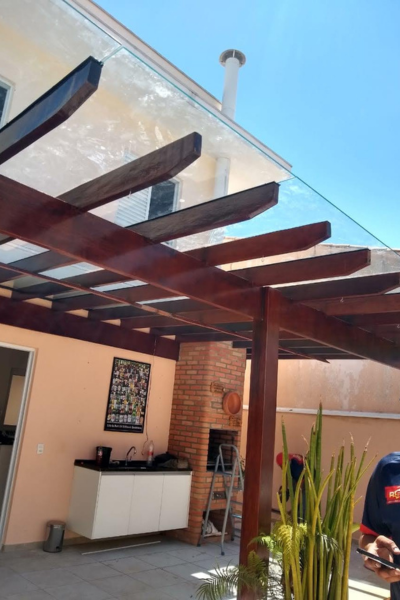 cOBERTURA EM VIDRO
Cobertura fixa