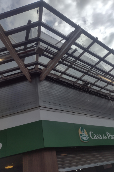 cOBERTURA EM VIDRO
Cobertura fixa