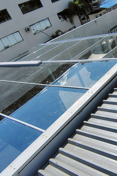 cOBERTURA EM VIDRO
Cobertura fixa