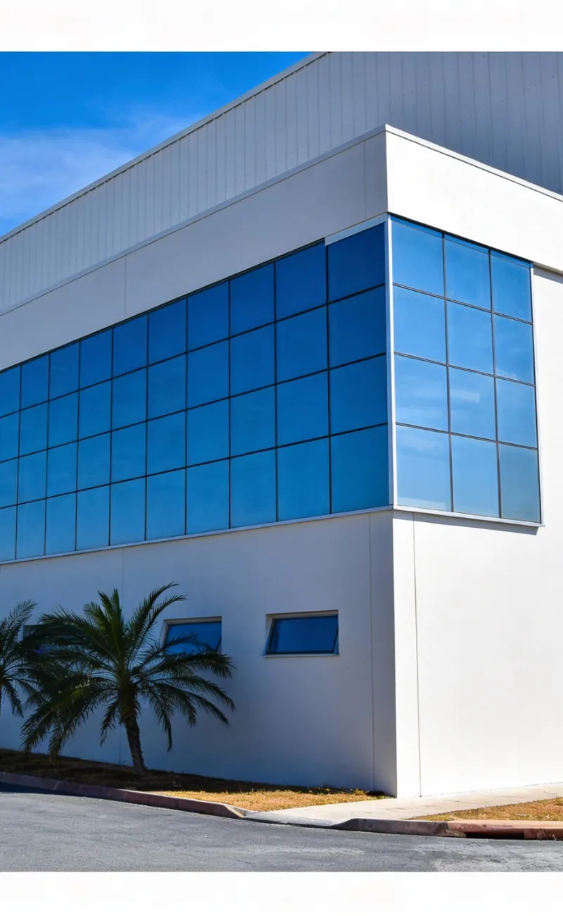 fechamento glazing pele de vidro projetos comerciais