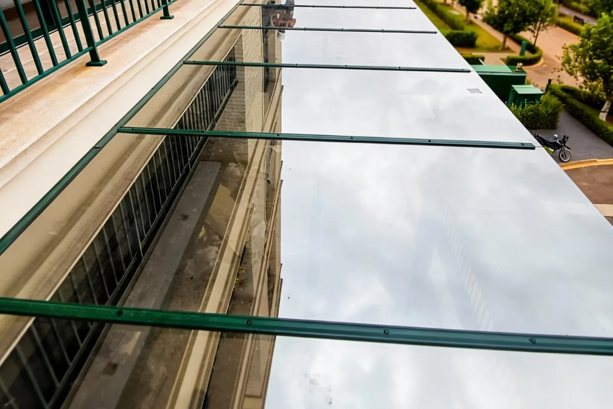cobertura de vidro telha termostatica cobertura fixa