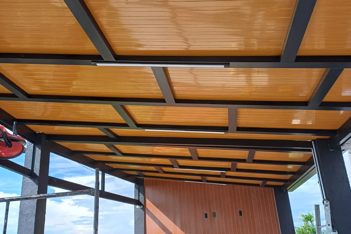 cobertura de vidro telha termostatica cobertura fixa