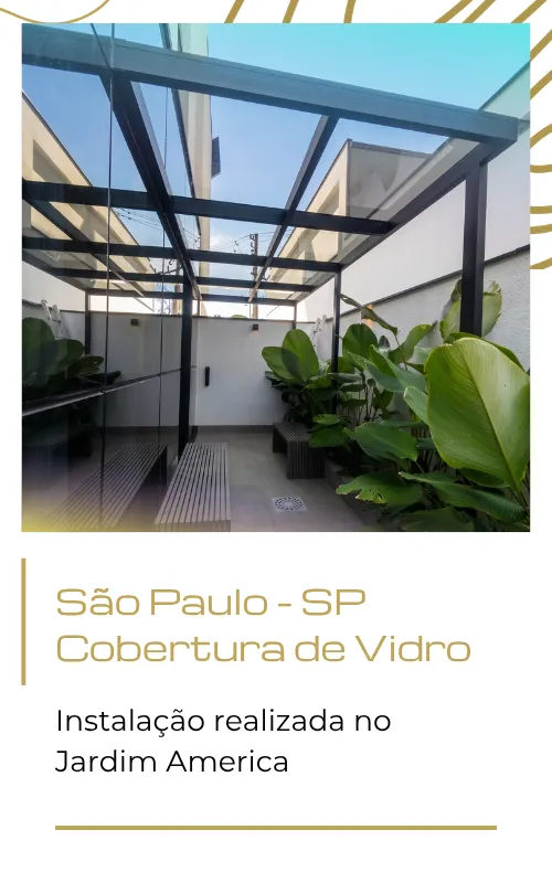 cobertura de vidro