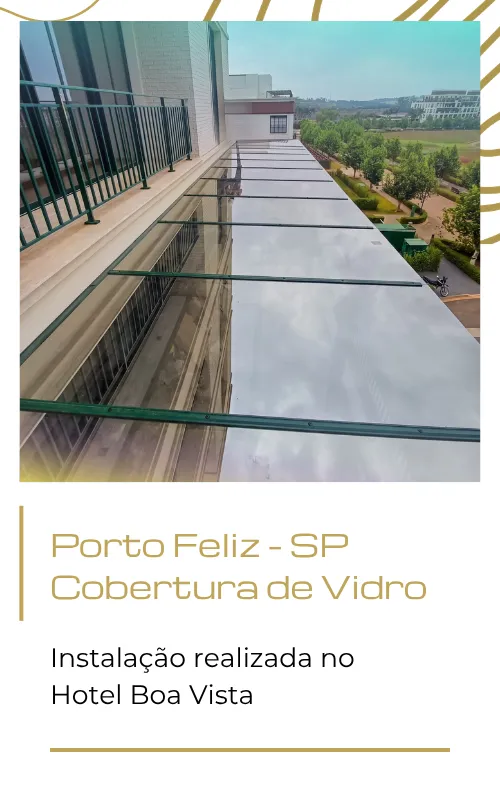 cobertura de vidro