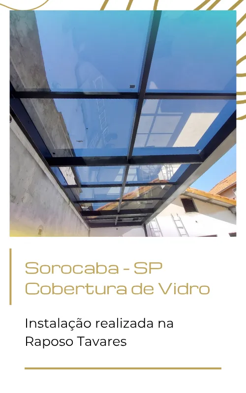 cobertura de vidro
