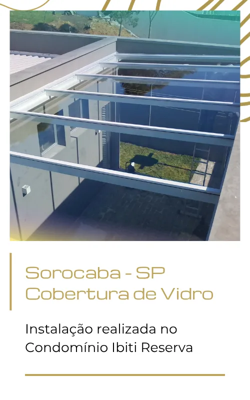 cobertura de vidro