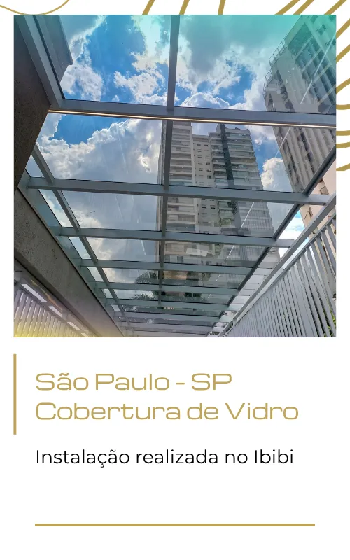 cobertura de vidro