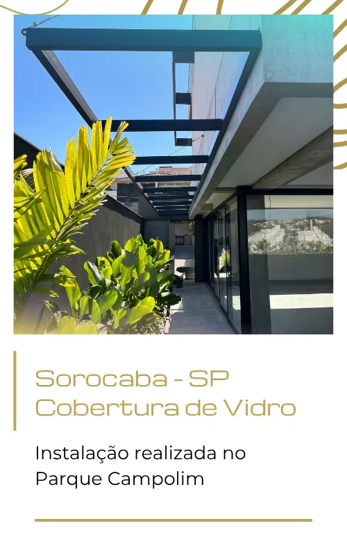 cobertura de vidro