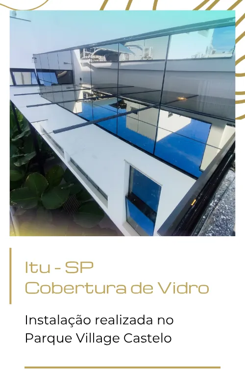 cobertura de vidro