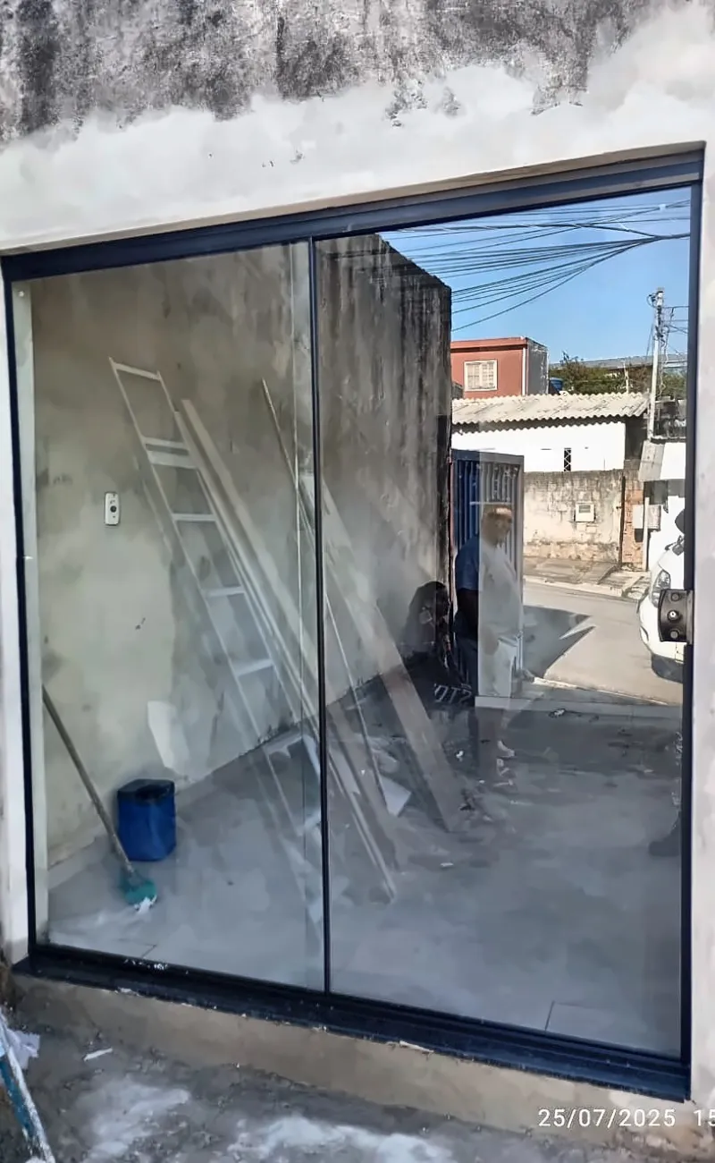 porta de correr blindex